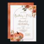 Boho Arch Herfst Pumpkin Birthday 30th Party Kaart<br><div class="desc">Boho Arch Herfst Pumpkin Birthday 30th Party Uitnodiging perfect voor herfst of herfst uitnodiging</div>