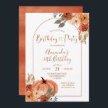 Boho Arch Herfst Pumpkin Birthday 30th Party Kaart<br><div class="desc">Boho Arch Herfst Pumpkin Birthday 30th Party Uitnodiging perfect voor herfst of herfst uitnodiging</div>