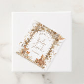 Boho Arch Herfst Woodland Animals Baby shower Bedankjes Labels (In situ)