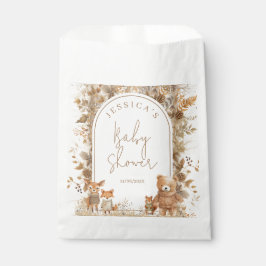 Boho Arch Herfst Woodland Animals Baby shower Bedankzakje