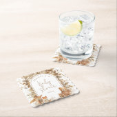 Boho Arch Herfst Woodland Animals Baby shower Kartonnen Onderzetters (Insitu)