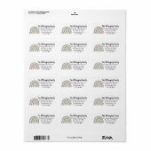 Boho Arch Homeschool Conferentie Etiket (Full Sheet)