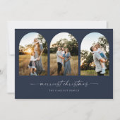 Boho Arch Kerstvakantie wenskaart Feestdagenkaart (Voorkant)