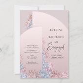 Boho arch lijst stoffige roze stoffige blauwe verl kaart (Voorkant)