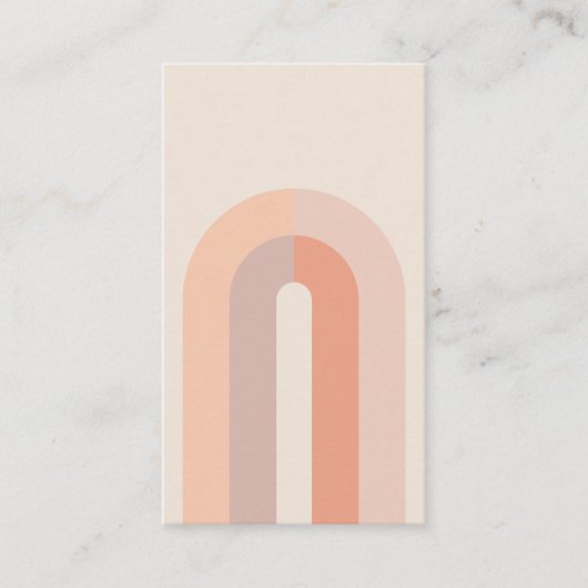 Boho Arch minimalistisch Visitekaartje (Voorkant)