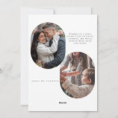 Boho Arch  Minimalistische BW Foto Kerst Feestdagenkaart (Achterkant)