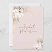 Boho Arch Orchards Pampas Grass Vrijgezellenfeest Kaart (Achterkant)