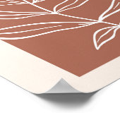 Boho Arch Overmaatse botanische lebben 1 Poster (Hoek)