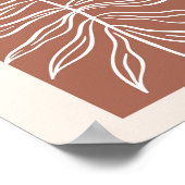 Boho Arch Overmaatse botanische lebben 3 Poster (Hoek)