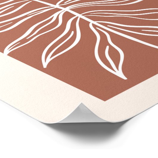 Boho Arch Overmaatse botanische lebben 3 Poster (Hoek)