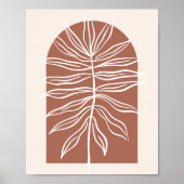 Boho Arch Overmaatse botanische lebben 3 Poster (Voorkant)