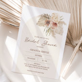 Boho Arch Pampas Grass Floral Vrijgezellenfeest Kaart