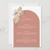 Boho Arch Pampas Grass-uitbreidingskaart Kaart (Voorkant)