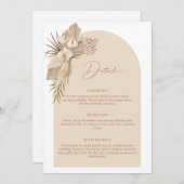 Boho Arch Pampas Grass-uitbreidingskaart Kaart (Voorkant / Achterkant)