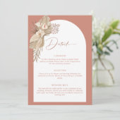 Boho Arch Pampas Grass-uitbreidingskaart Kaart (Staand voorkant)