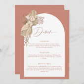 Boho Arch Pampas Grass-uitbreidingskaart Kaart (Voorkant / Achterkant)