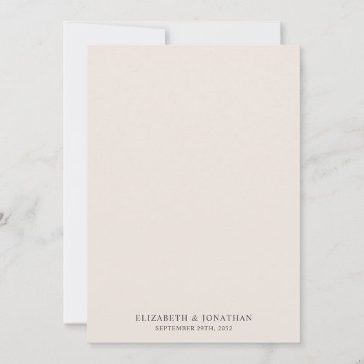 Boho arch pampas moderne huwelijksuitnodiging kaart (Achterkant)