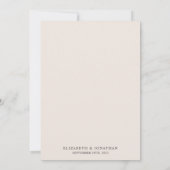 Boho arch pampas moderne huwelijksuitnodiging kaart (Achterkant)