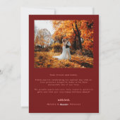 Boho Arch Pas getrouwd Foto 2024 Feestdagenkaart (Achterkant)