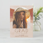 Boho Arch Photo Girl High School Afstuderen (Staand voorkant)