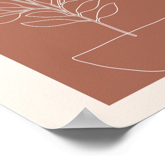 Boho Arch Plant 3 Poster (Hoek)