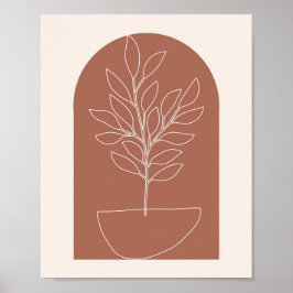 Boho Arch Plant 3 Poster