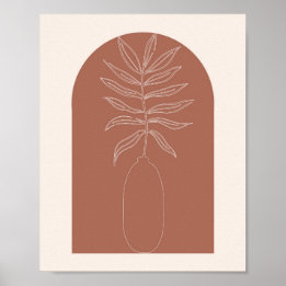 Boho Arch Plant 4 Poster