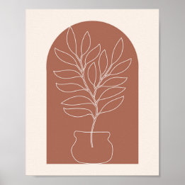 Boho Arch Plant Poster