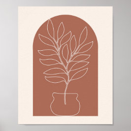 Boho Arch Plant Poster