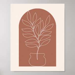 Boho Arch Plant Poster