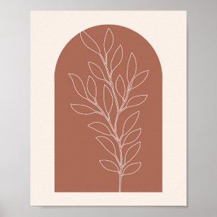 Boho Arch Plant Poster