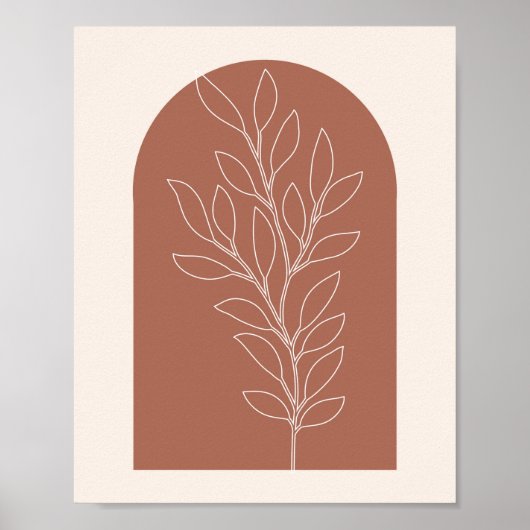 Boho Arch Plant Poster (Voorkant)