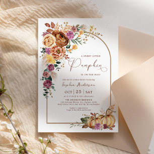 Boho Arch Sweet Little Pumpkin Baby shower