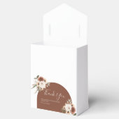 Boho Arch Terracota Floral Herfst in de liefde Fav Bedankdoosjes (Geopend)