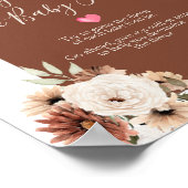 Boho Arch Terracota White Raad het Baby Poster (Hoek)