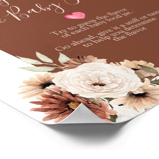 Boho Arch Terracota White Raad het Baby Poster (Hoek)