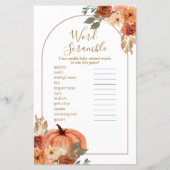 Boho Arch Terracotta Floral Word Scramble (Voorkant)