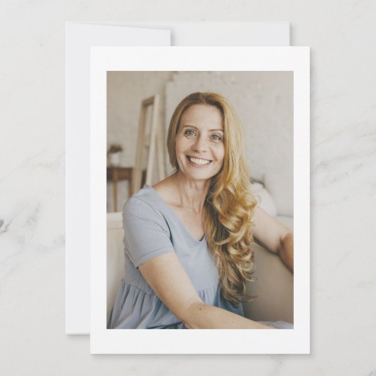 Boho Arch Terracotta Foto 60e verjaardag Kaart (Achterkant)