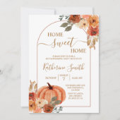 Boho Arch Terracotta Housewarming Party Floral Kaart (Voorkant)