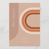 Boho Arch Terracotta Roest Beige Menu (Achterkant)