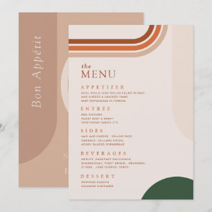 Boho Arch Terracotta Roest Beige Menu