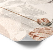 Boho arch Terracotta rozen salie unplugged ceremon Poster (Hoek)