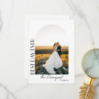 Boho Arch Wedding Foto Dank je