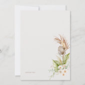 Boho Arch Wedding Invitation Set | Bewerkbare mini Kaart (Achterkant)