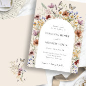 Boho Arch Wedding Uitnodiging