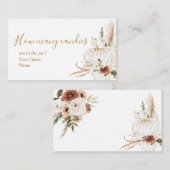 Boho Arch White pompoen hoeveel Snoepjes Informatiekaartje (Voorkant / Achterkant)