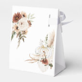 Boho Arch White Pumpkin-Herfst, verliefd op Favor  Bedankdoosjes (Achterkant)