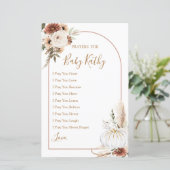 Boho Arch White Pumpkin Love Prayers for Baby Sign (Staand voorkant)