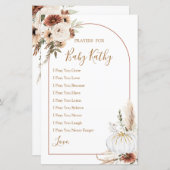 Boho Arch White Pumpkin Love Prayers for Baby Sign (Voorkant / Achterkant)