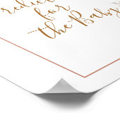 Boho Arch White Pumpkin-voorspellingen voor baby Poster (Hoek)